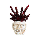 10” Artificial Halloween Succulent Plant in Zombie Halloween Planter
