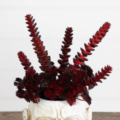 10” Artificial Halloween Succulent Plant in Zombie Halloween Planter