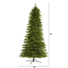 10' Belgium Fir “Natural Look” Artificial Christmas Tree with 3514 Bendable Branches
