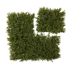 10.5” x 10.5” Rosemary Artificial Wall Mat UV Resistant (Indoor/Outdoor) (Set of 4) Trellis