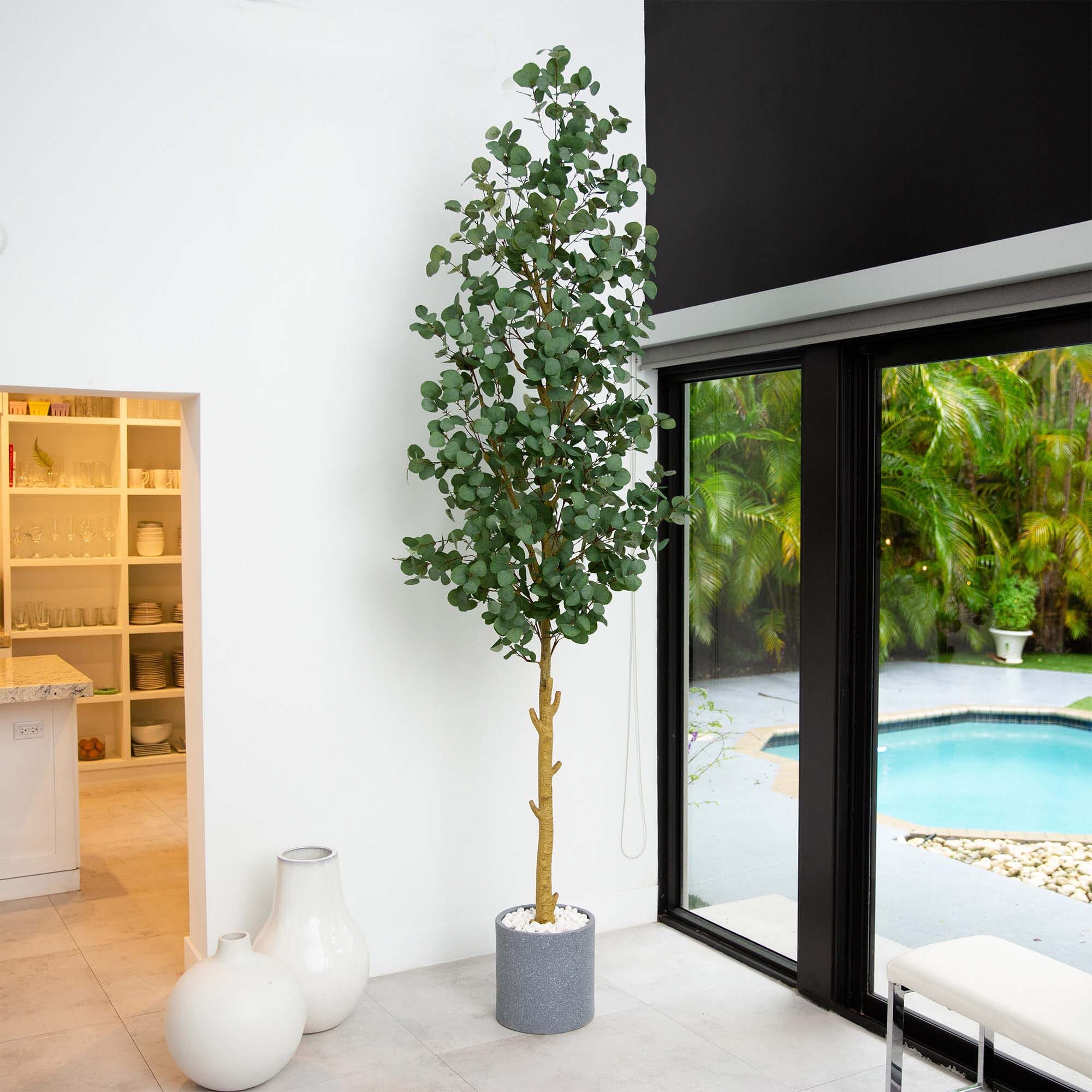 10' Artificial Eucalyptus Tree