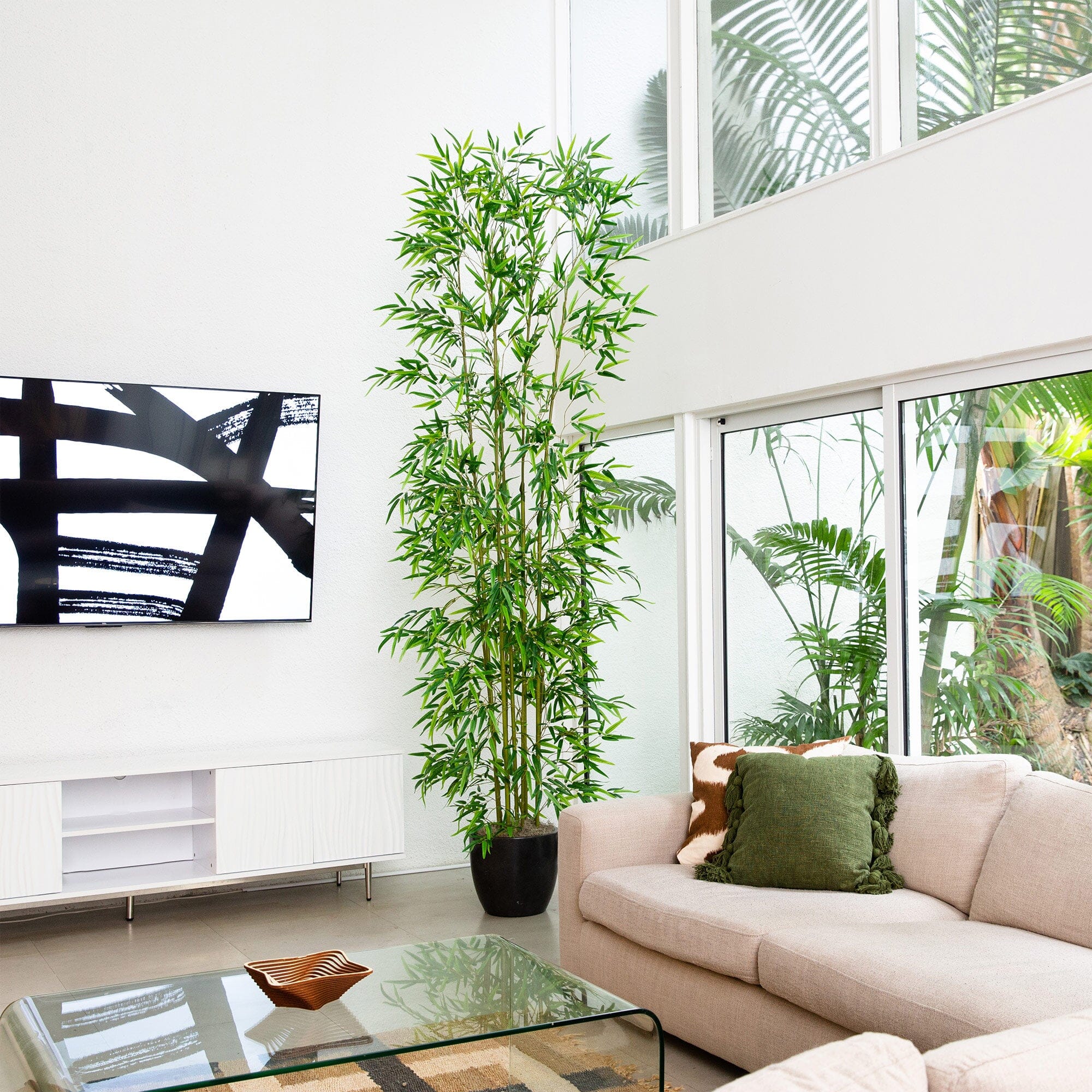 10' Artificial Green Bamboo Tree