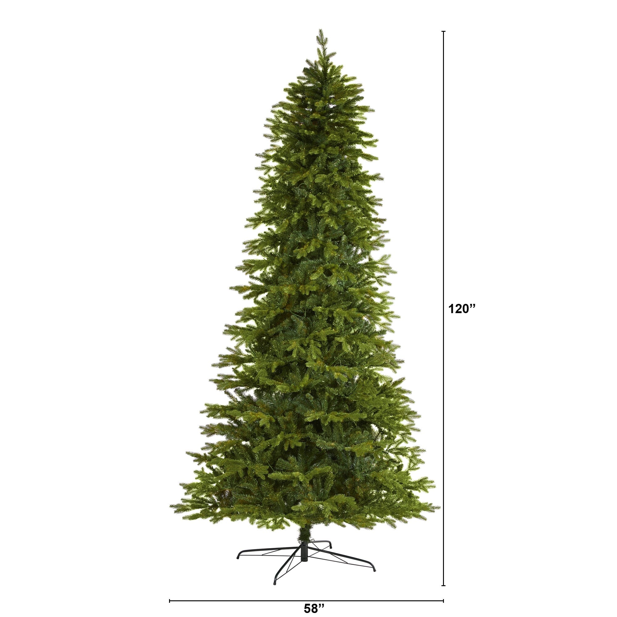 10' Belgium Fir “Natural Look” Artificial Christmas Tree with 3514 Bendable Branches