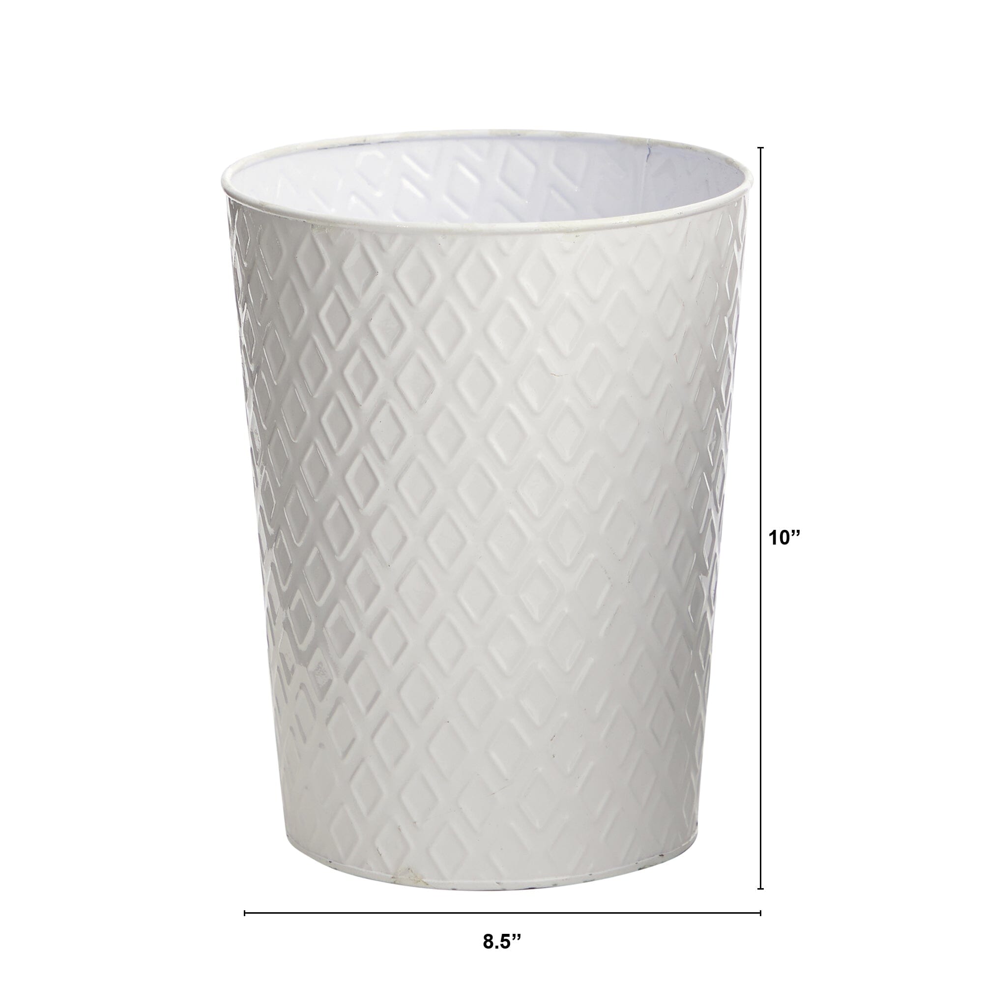 10” Embossed Tin Planter