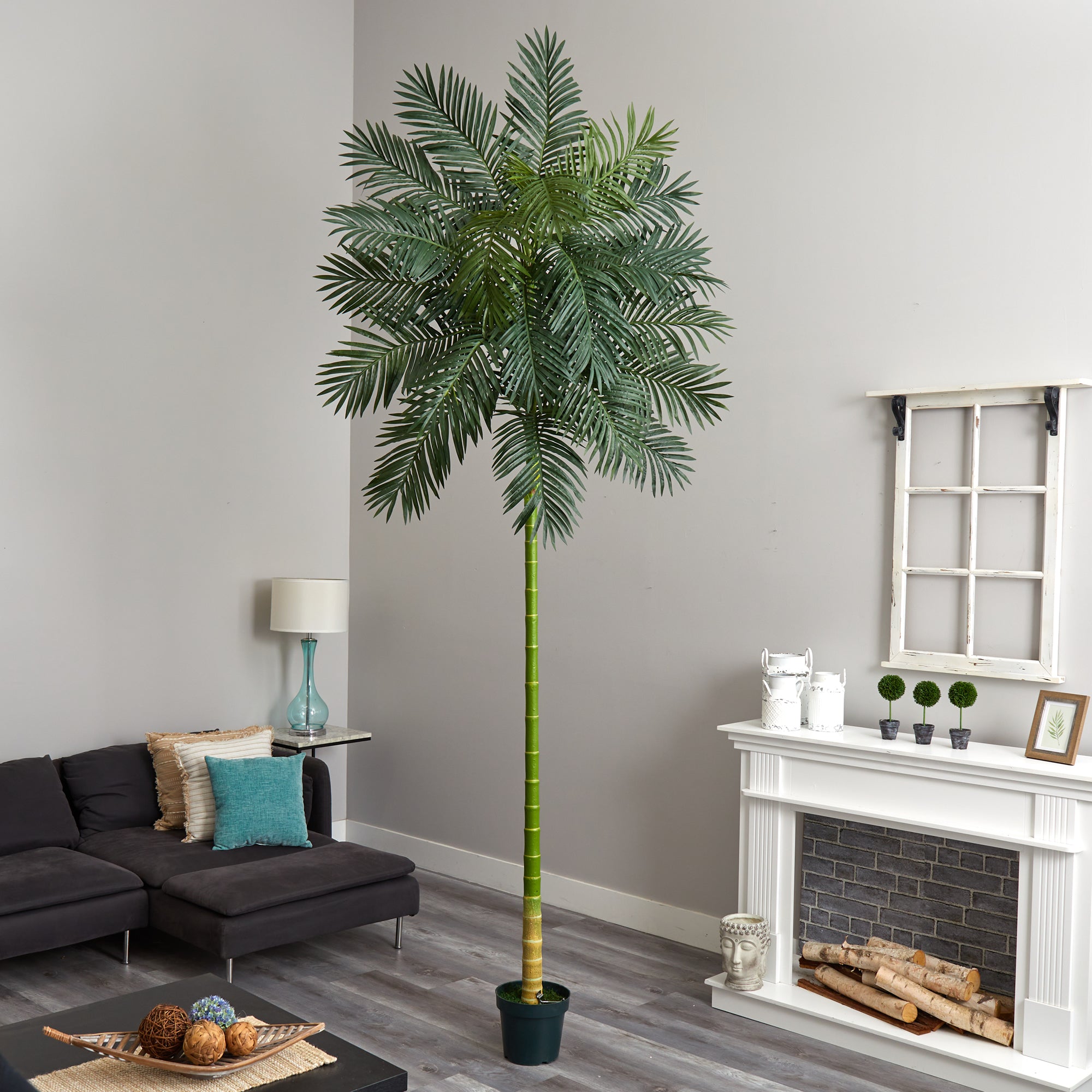 10' Golden Cane Artificial Palm Tree