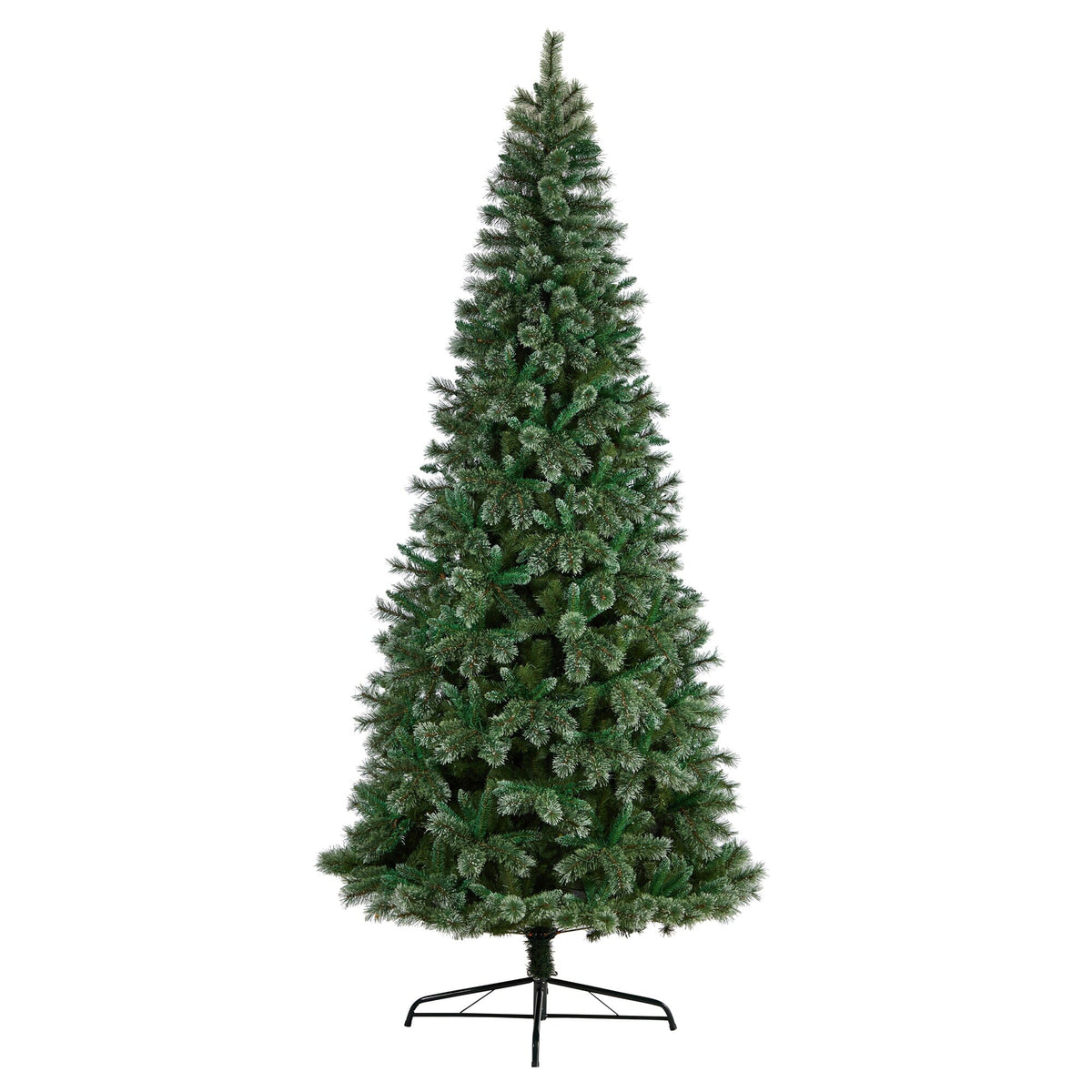 10' Wisconsin Slim Snow Tip Pine Artificial Christmas Tree with 1652 Bendable Branches