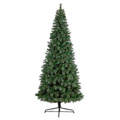 10' Wisconsin Slim Snow Tip Pine Artificial Christmas Tree with 1652 Bendable Branches