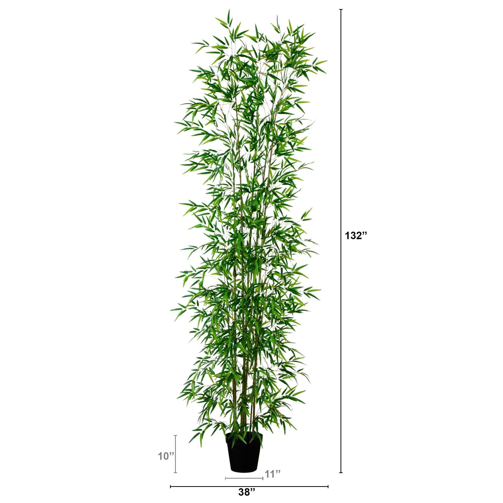11' Artificial Green Bamboo Tree