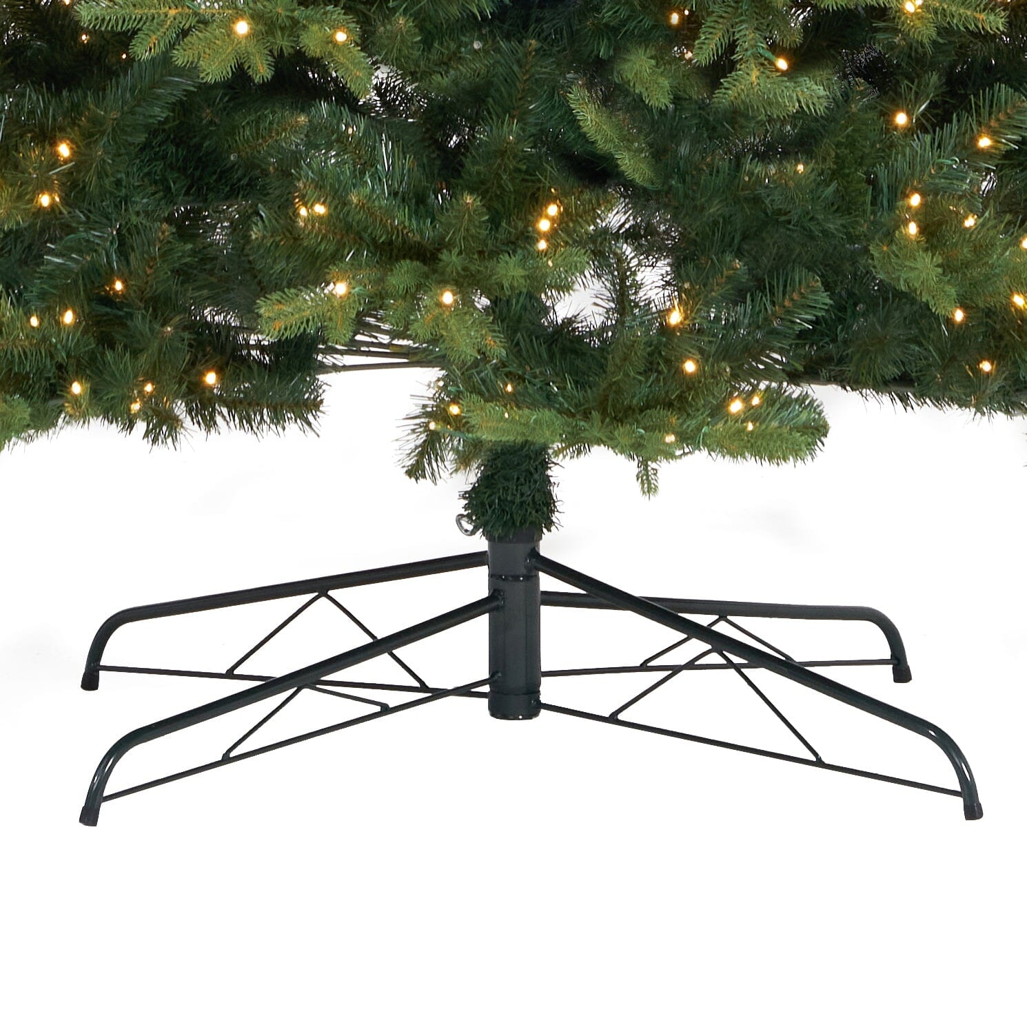 11' Belgium Fir “Natural Look” Artificial Christmas Tree with 1250 Clear LED Lights and 4222 Bendable Branches