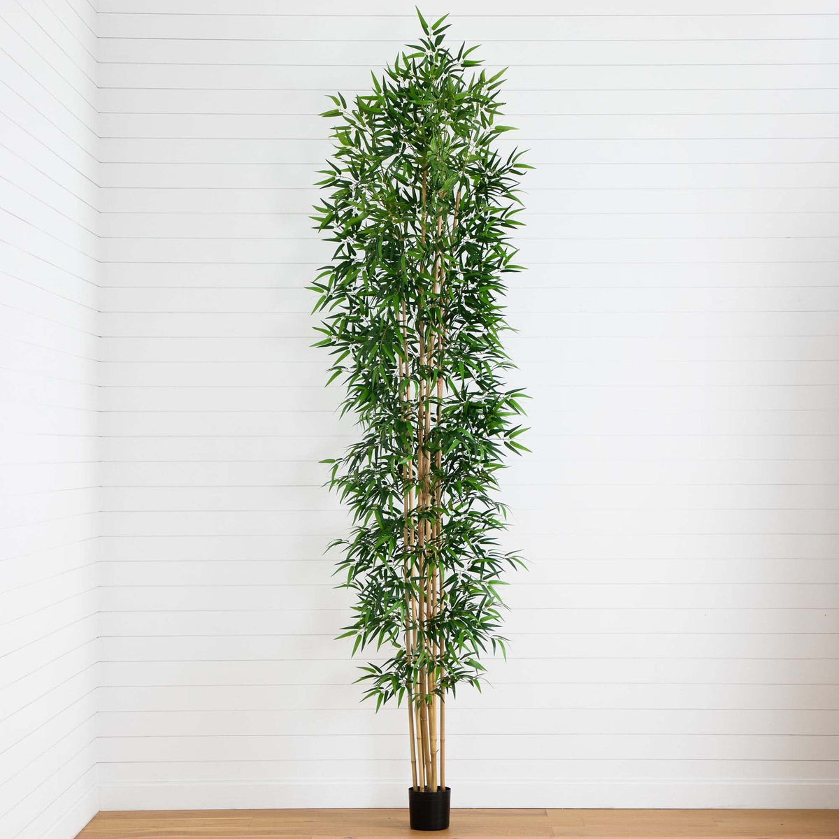 12' Artificial Bamboo Tree with Real Bamboo Trunks