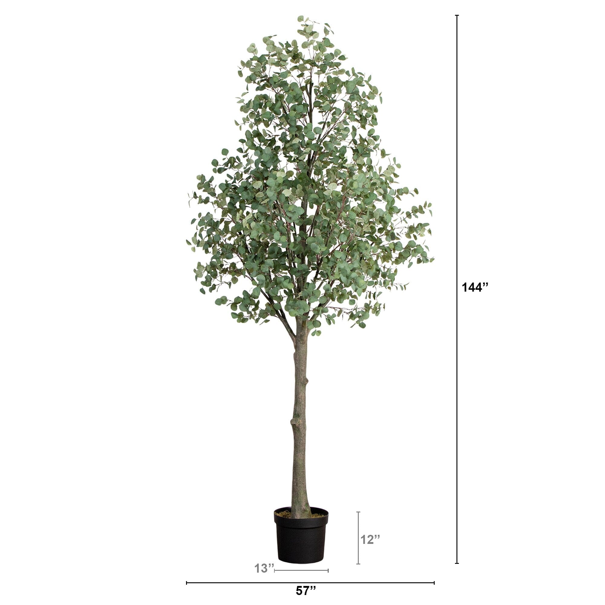 12' Artificial Eucalyptus Tree