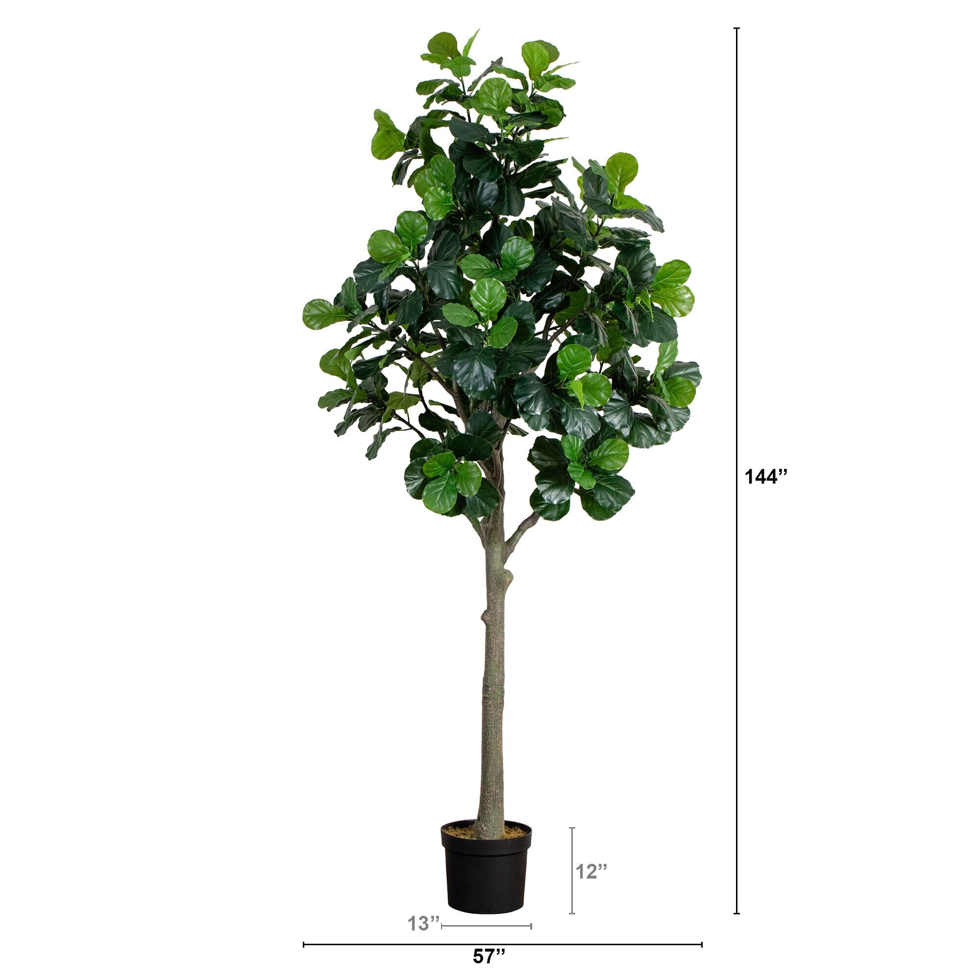 12' Artificial Fiddle Leaf Tree