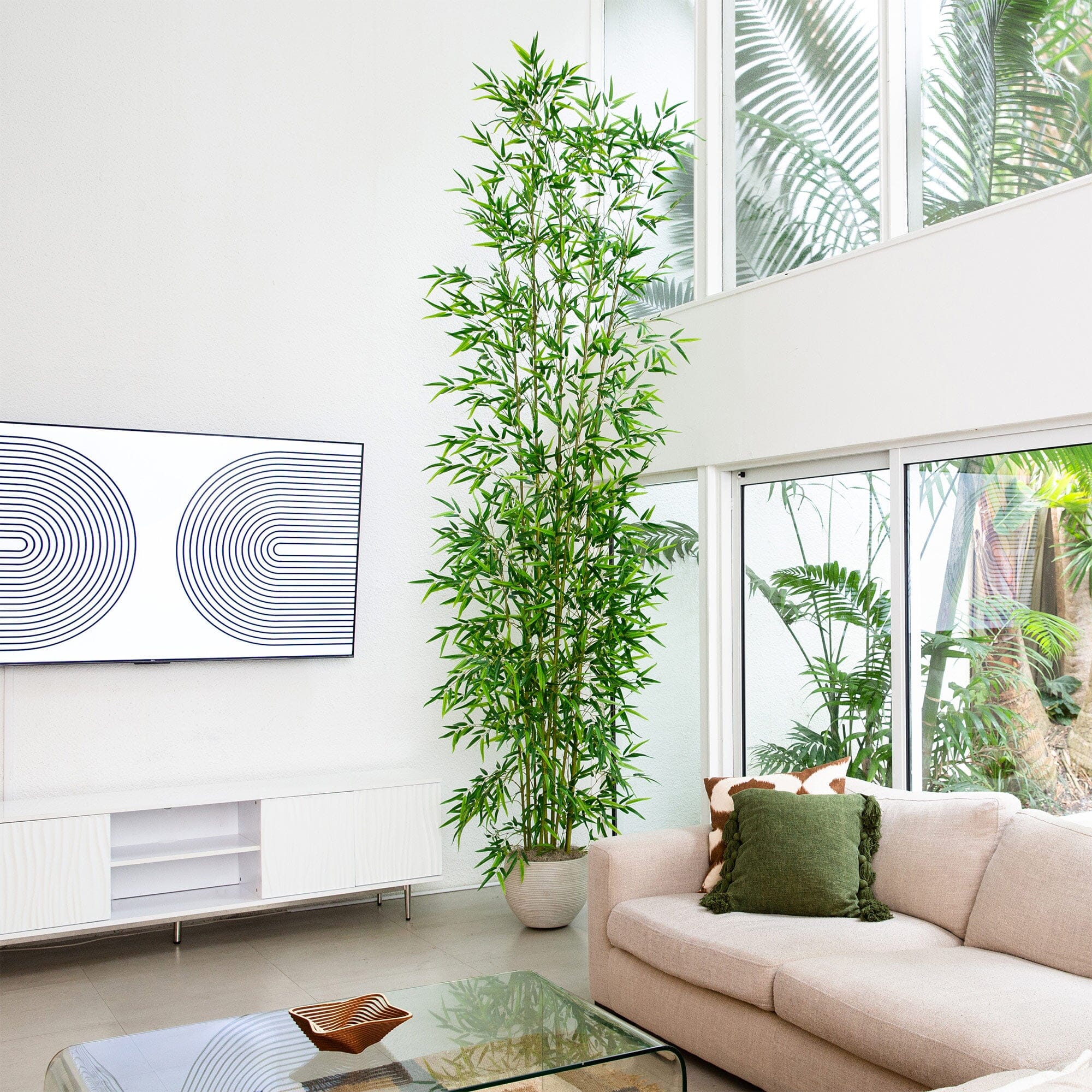 12' Artificial Green Bamboo Tree