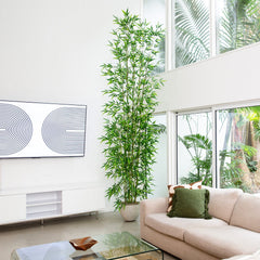 12' Artificial Green Bamboo Tree