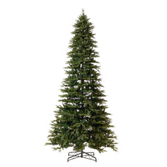 12' Belgium Fir “Natural Look” Artificial Christmas Tree with 1500 Clear LED Lights and 4962 Bendable Branches