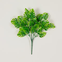 13” Artificial Mini Monstera Bush - Set of 6