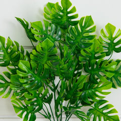 13” Artificial Mini Monstera Bush - Set of 6