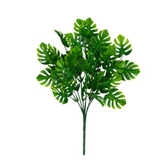 13” Artificial Mini Monstera Bush - Set of 6
