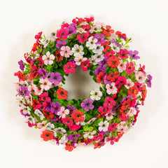 14” Artificial Blooming Daisy Wreath