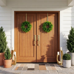14” Artificial Eucalyptus Wreath - Set of 2